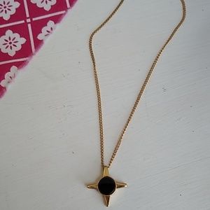 Crown Trifari Onyx Necklace